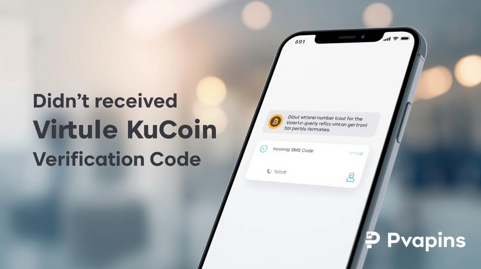 User checking their phone for a missing KuCoin verification code while troubleshooting login access.