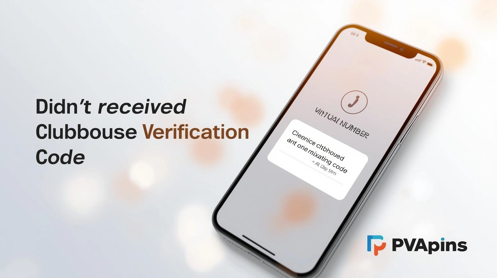 User troubleshooting Clubhouse verification code issue with online SMS options