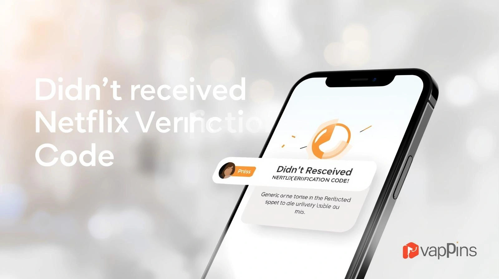 User troubleshooting Netflix login verification code on smartphone