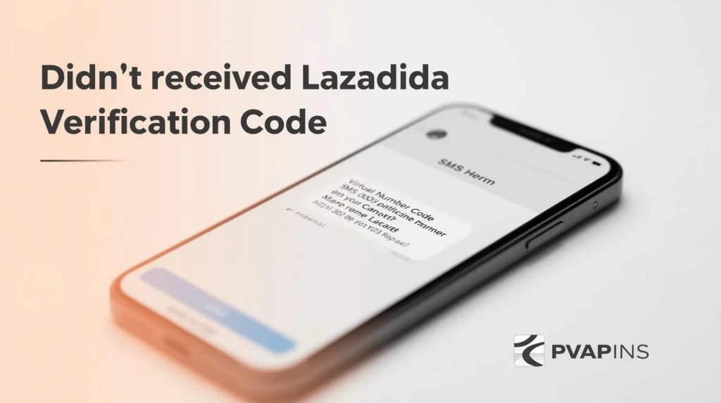 User troubleshooting missing Lazada OTP on smartphone