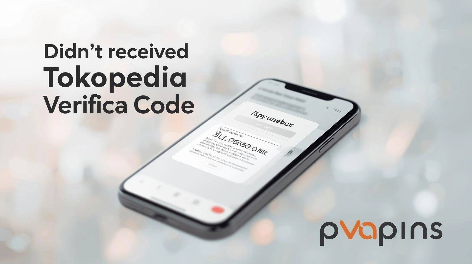 User unable to receive Tokopedia verification code, with illustrated tips to solve delayed or failed OTP delivery.