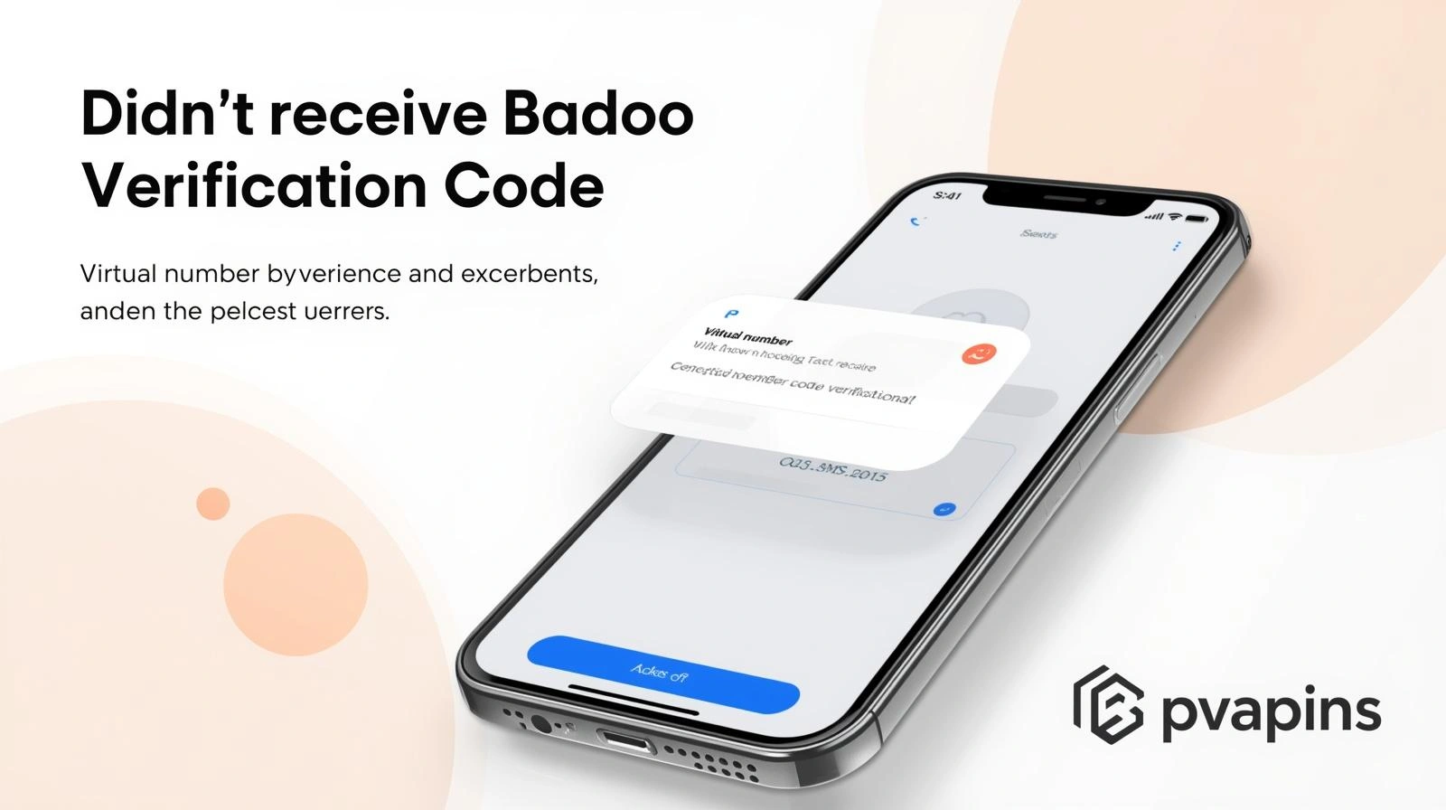 Badoo login screen showing missing SMS verification code issue