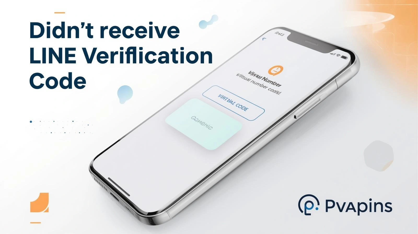 Close-up of mobile phone displaying missing LINE verification code message with fast fix tips for account access