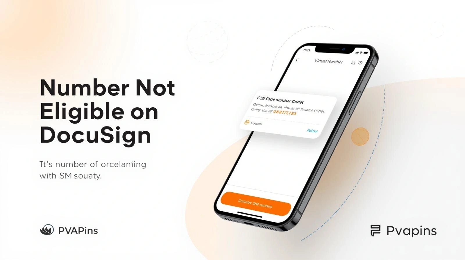DocuSign error message showing “Number Not Eligible” during phone verification.