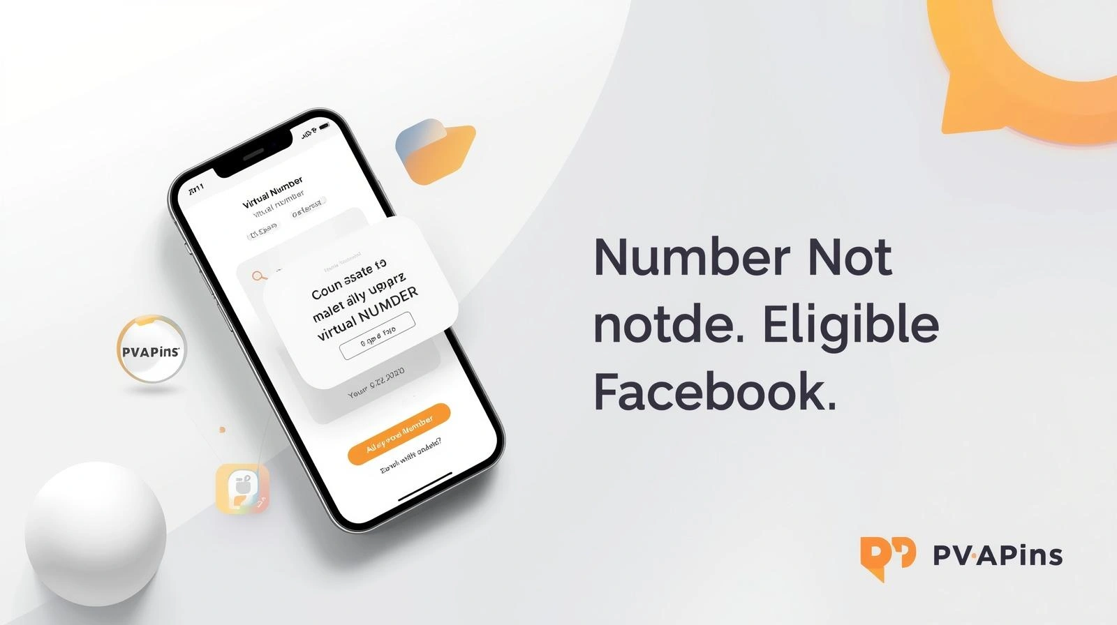 Facebook phone verification screen showing number not eligible error