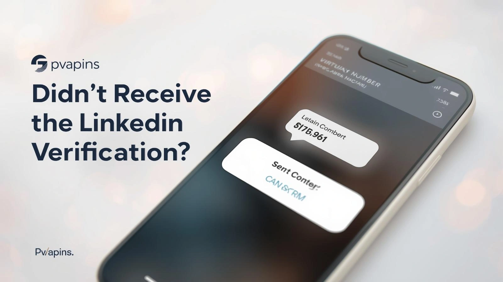 Illustration of LinkedIn SMS verification troubleshooting steps