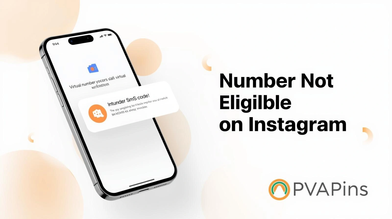 Instagram phone verification screen showing number not eligible error