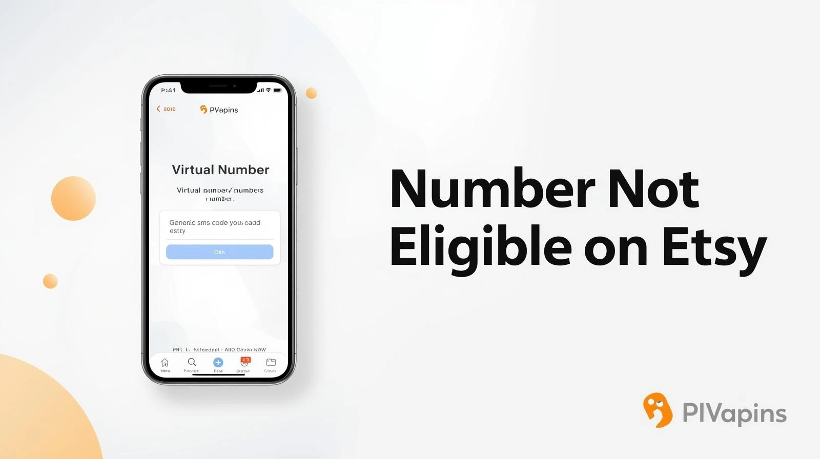 Number Not Eligible on Etsy