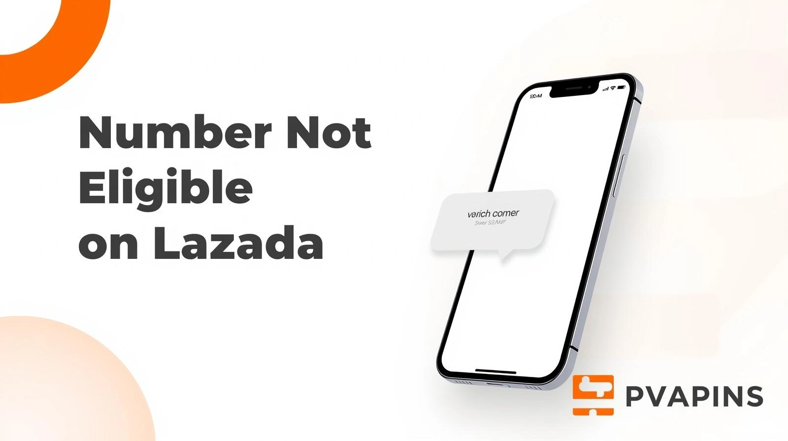 Number Not Eligible on Lazada