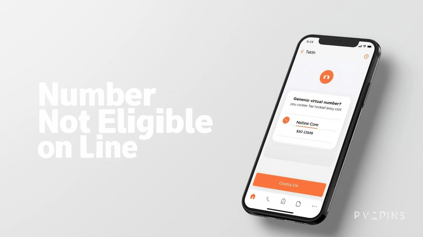 Number Not Eligible on Line
