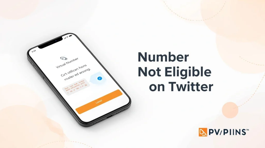 Number Not Eligible on Twitter error shown during phone verification