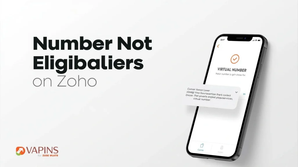 Number Not Eligible on Zoho