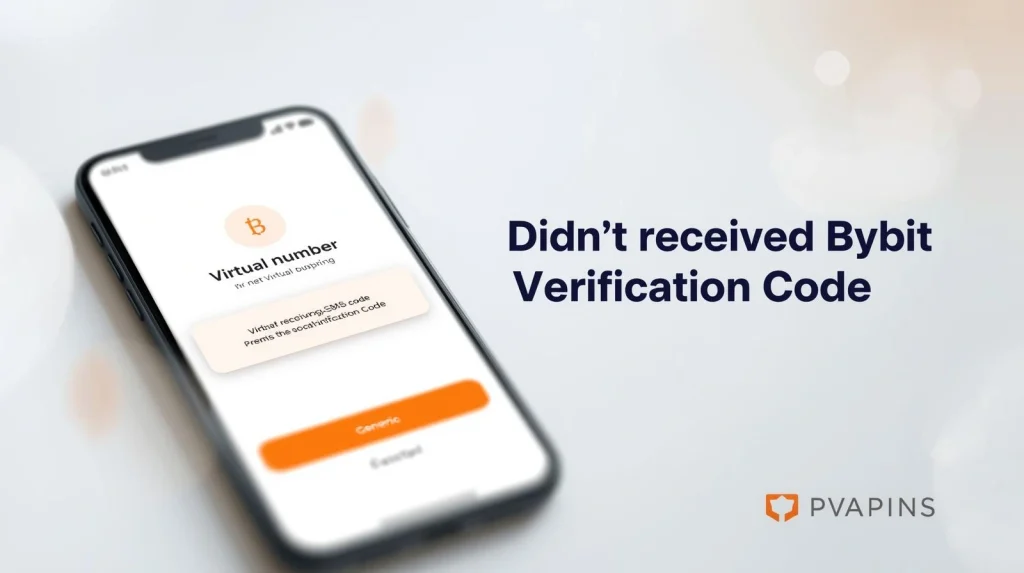 Person checking phone after Bybit verification code did not arrive