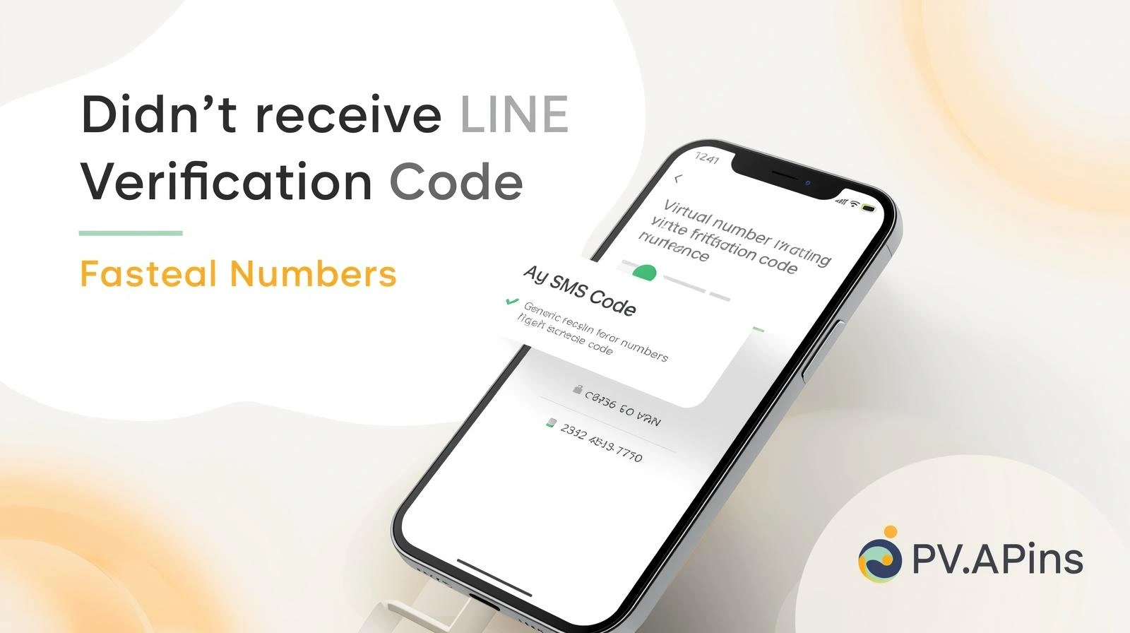 Person checking phone for LINE verification SMS while reviewing quick solutions to resend and receive the code