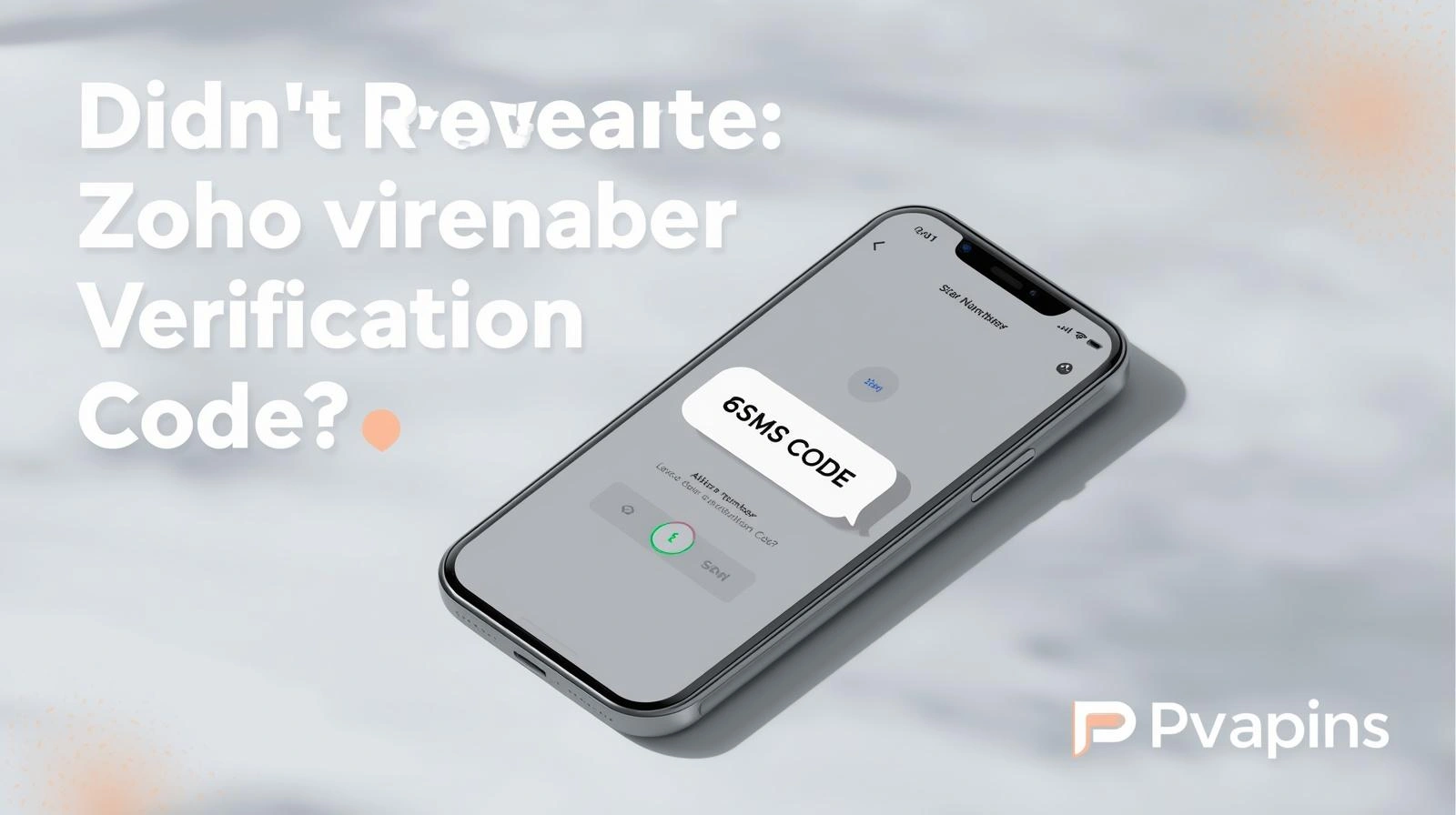 Person checking phone for a missing Zoho verification code during login