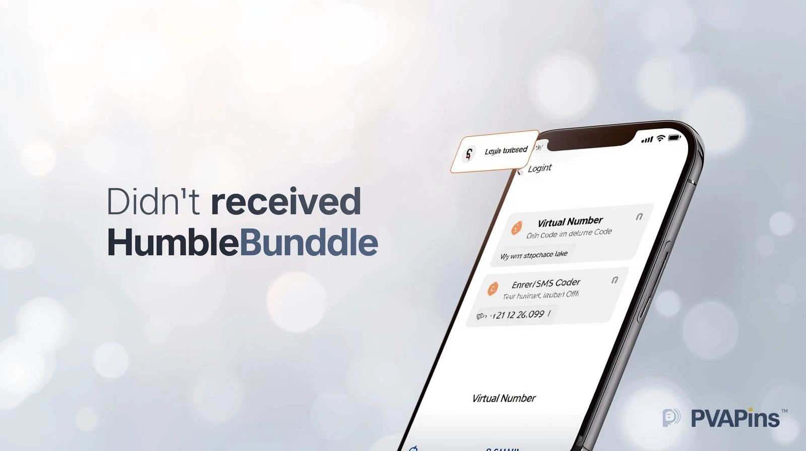 Person checking phone while waiting for a Humble Bundle verification code
