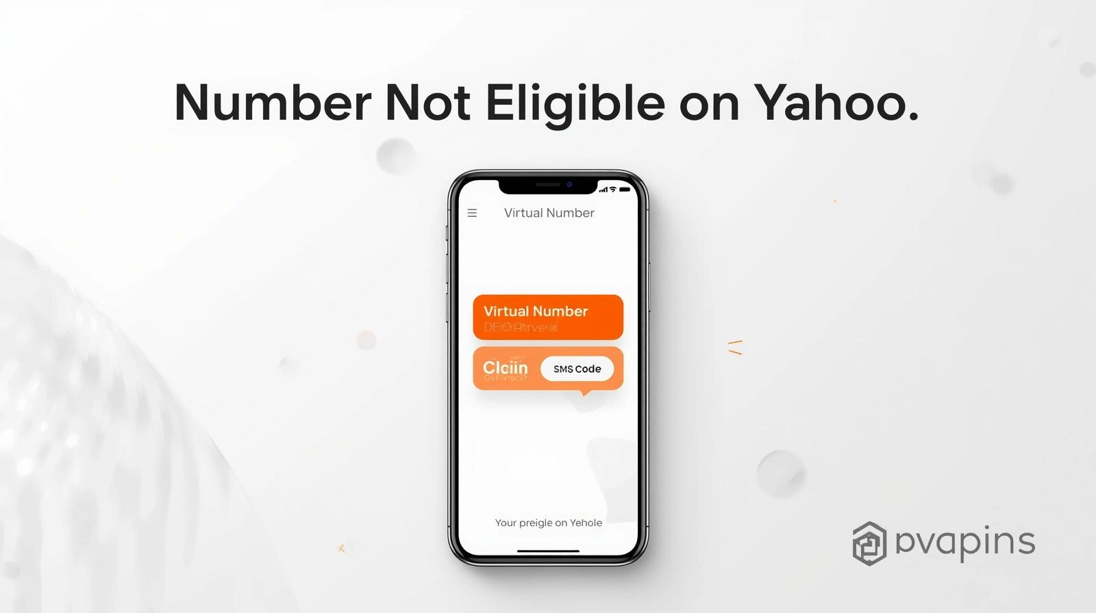 Person troubleshooting Yahoo phone verification on a smartphone