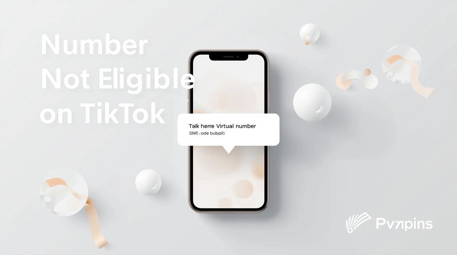 Phone number rejection message with checklist for fixing TikTok verification issues
