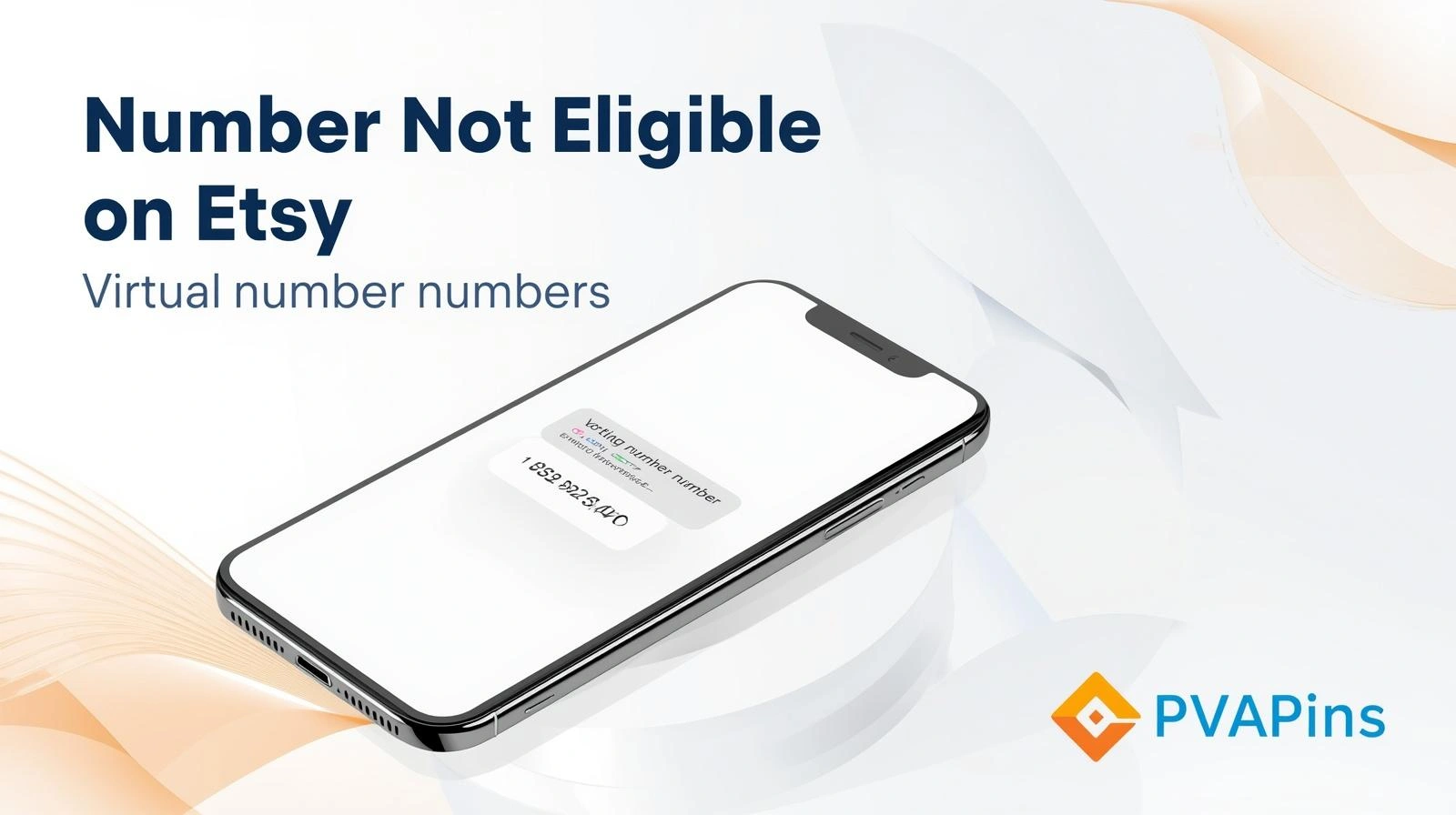 Phone showing Etsy number not eligible verification error