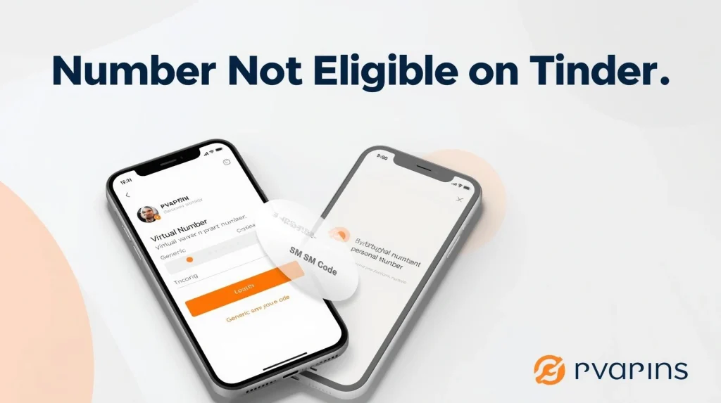 Phone showing a Tinder number eligibility error during verification