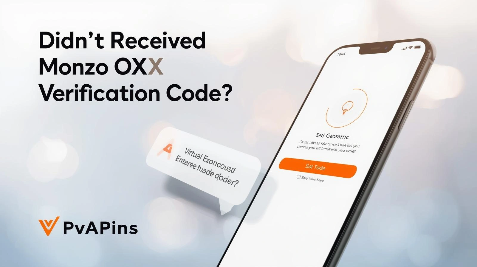 Phone showing a missing Monzo verification code on a login screen