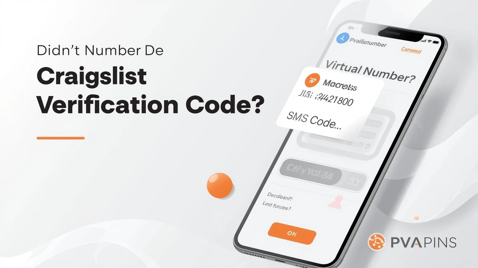 SMS troubleshooting screen for Craigslist verification code not received