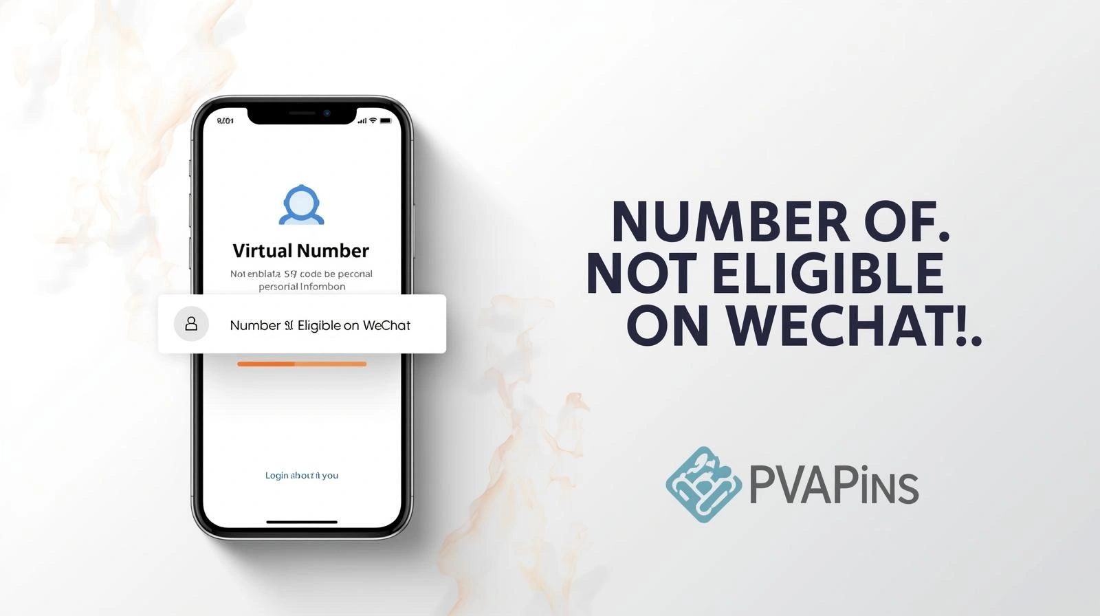 Smartphone displaying WeChat registration failed due to an unsupported mobile number.