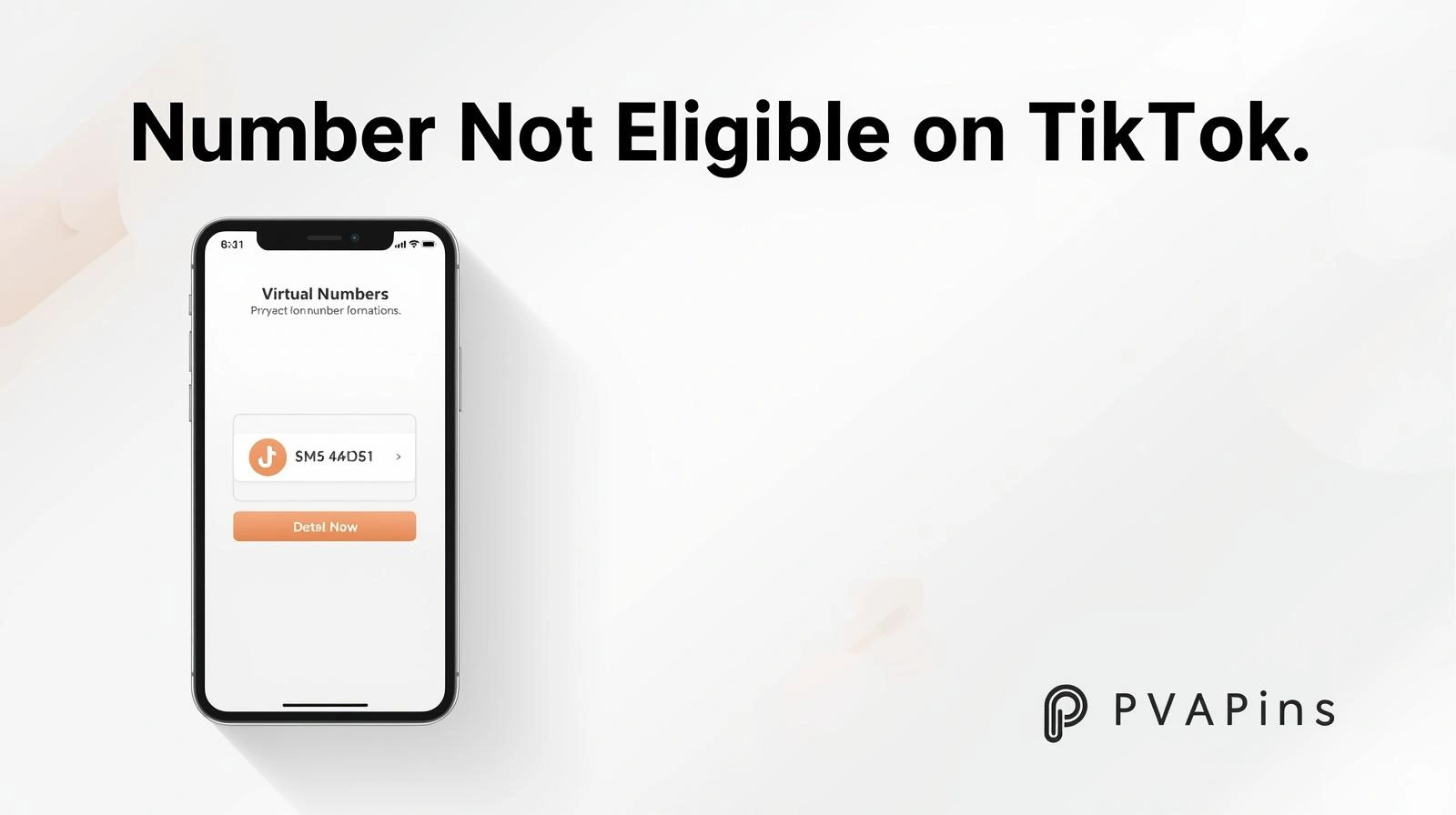 Smartphone illustration with TikTok SMS verification troubleshooting steps