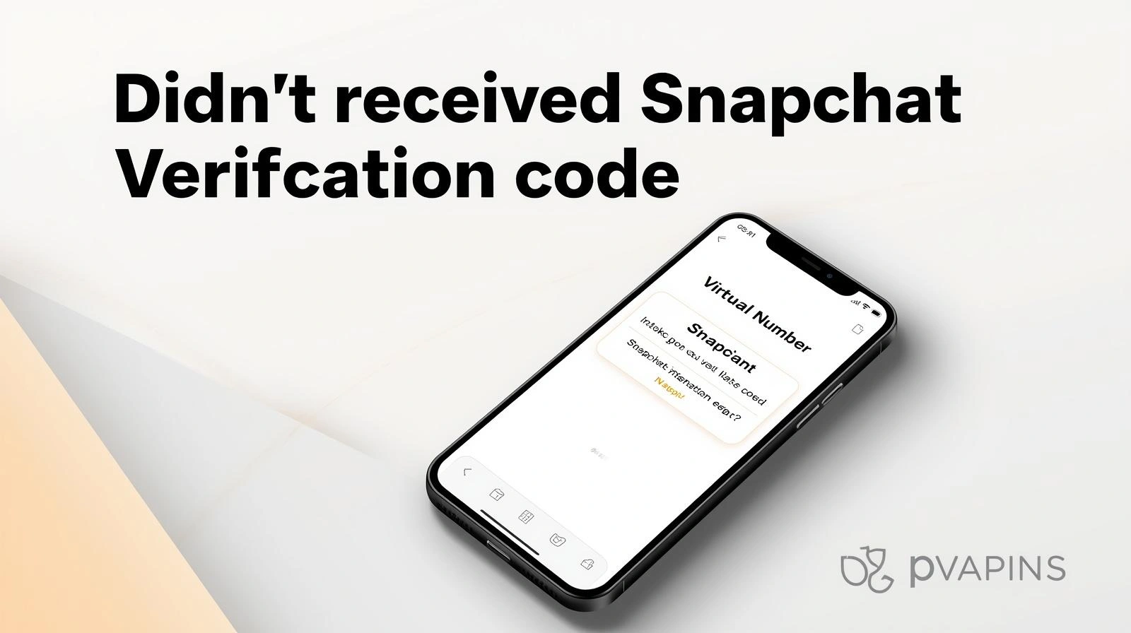 Smartphone screen showing Snapchat login while a user waits for a verification code message.