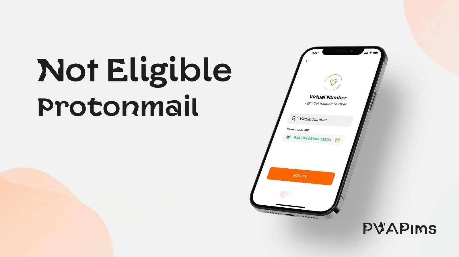 User checking ProtonMail signup settings after seeing a “number not eligible” message