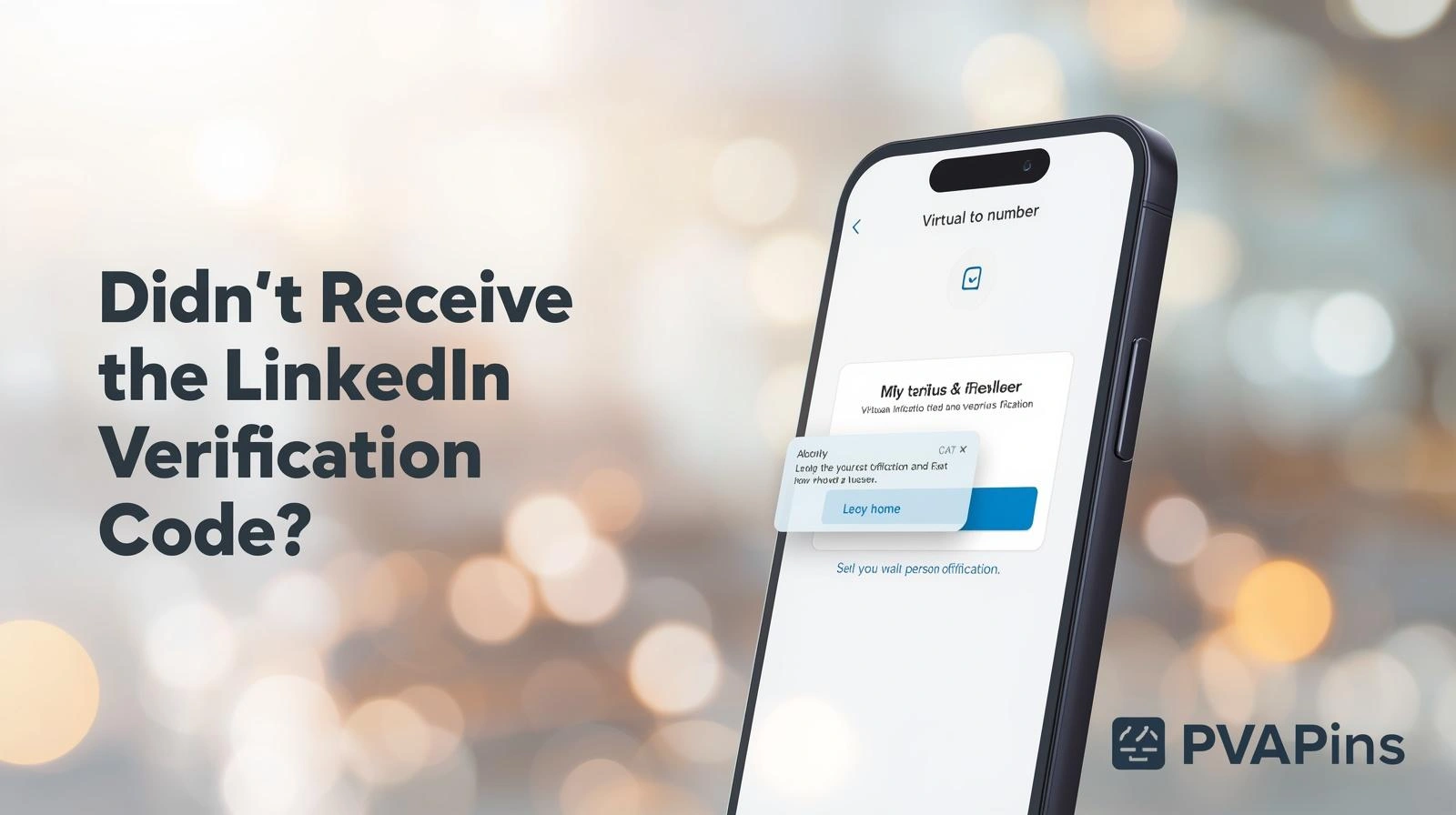 User checking a missing LinkedIn verification code on a phone screen