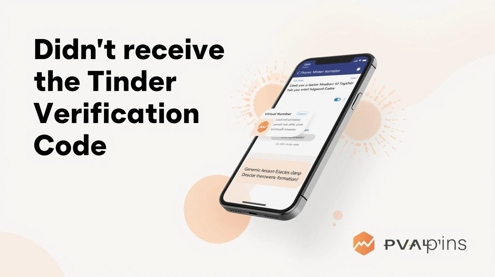 User checking phone for Tinder verification code SMS not received