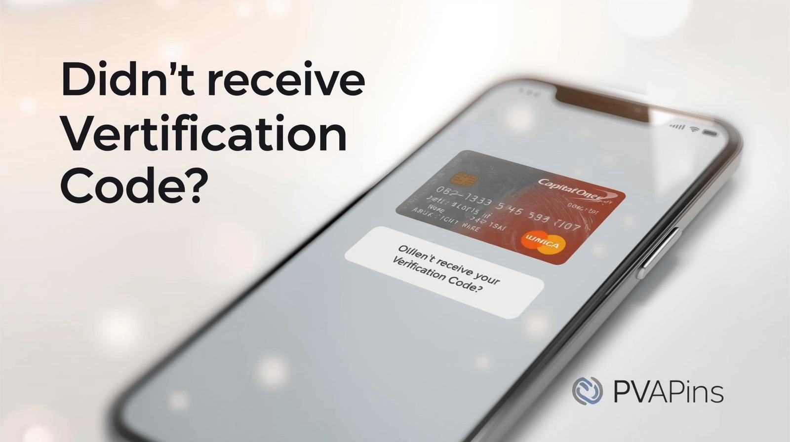 User checking phone for missing Capital One verification code