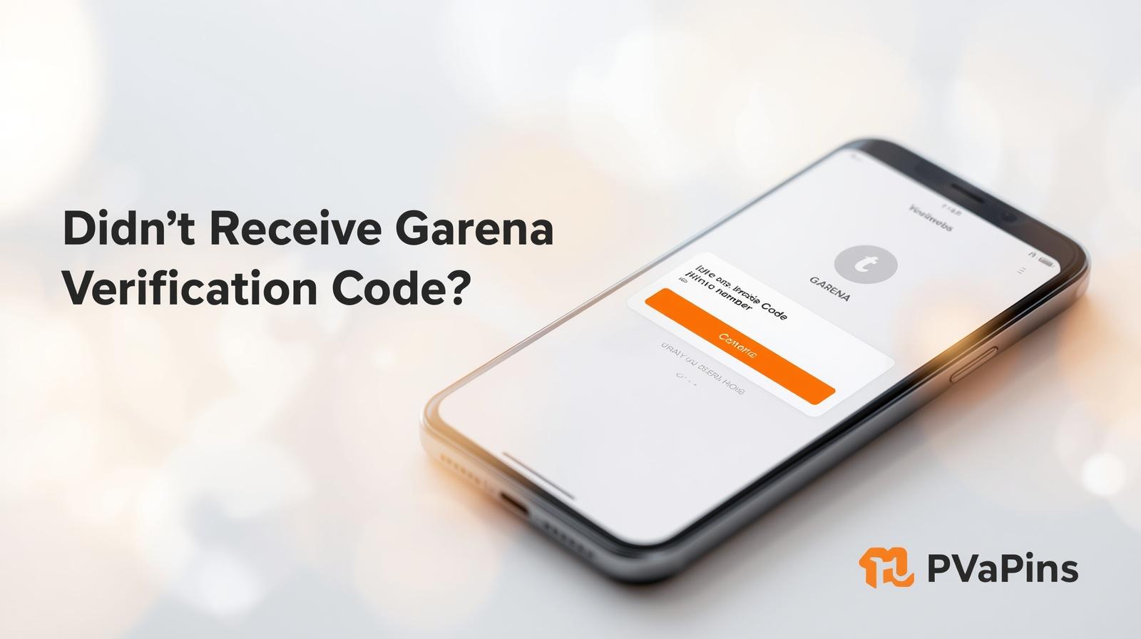 User checking phone for missing Garena verification code