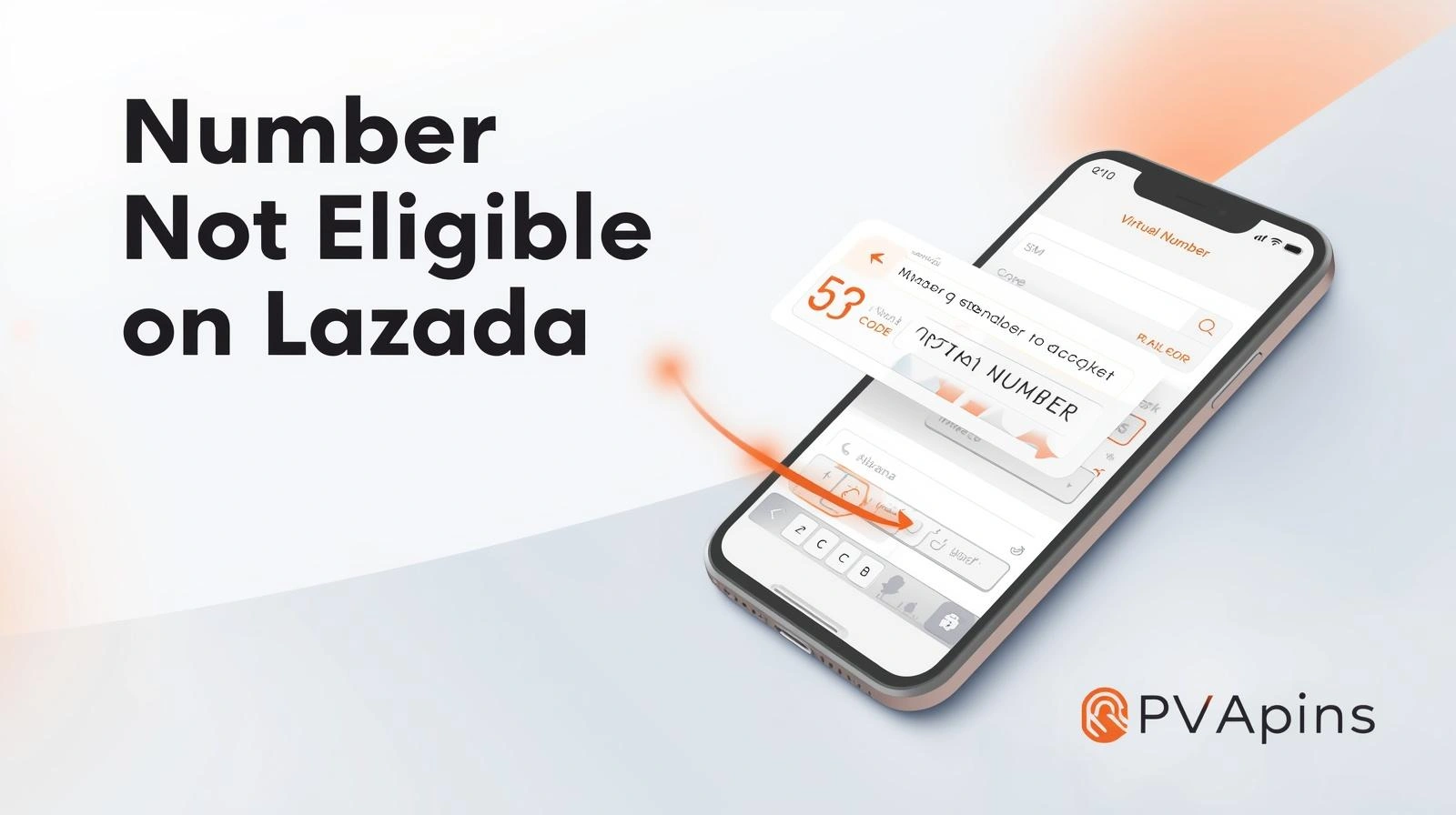 User entering phone number on Lazada app showing eligibility error
