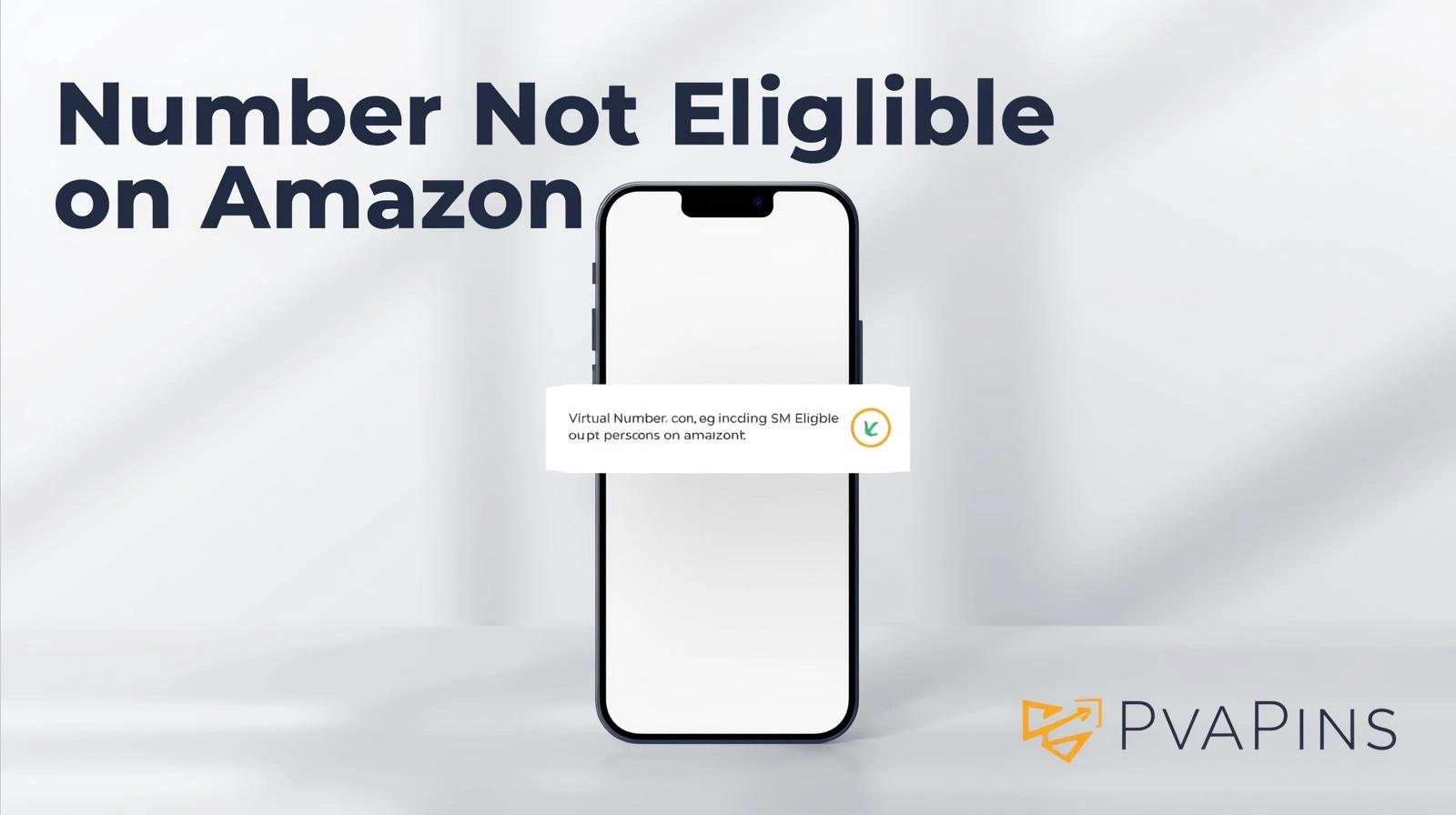 User troubleshooting Amazon number not eligible issue on a smartphone with verification code screen.