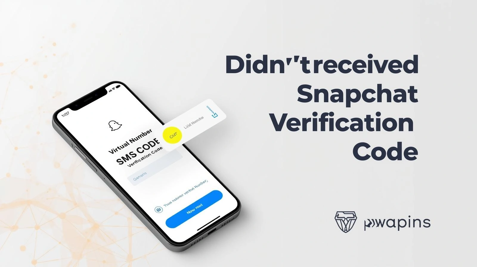 User troubleshooting Snapchat account access after not receiving the verification code.