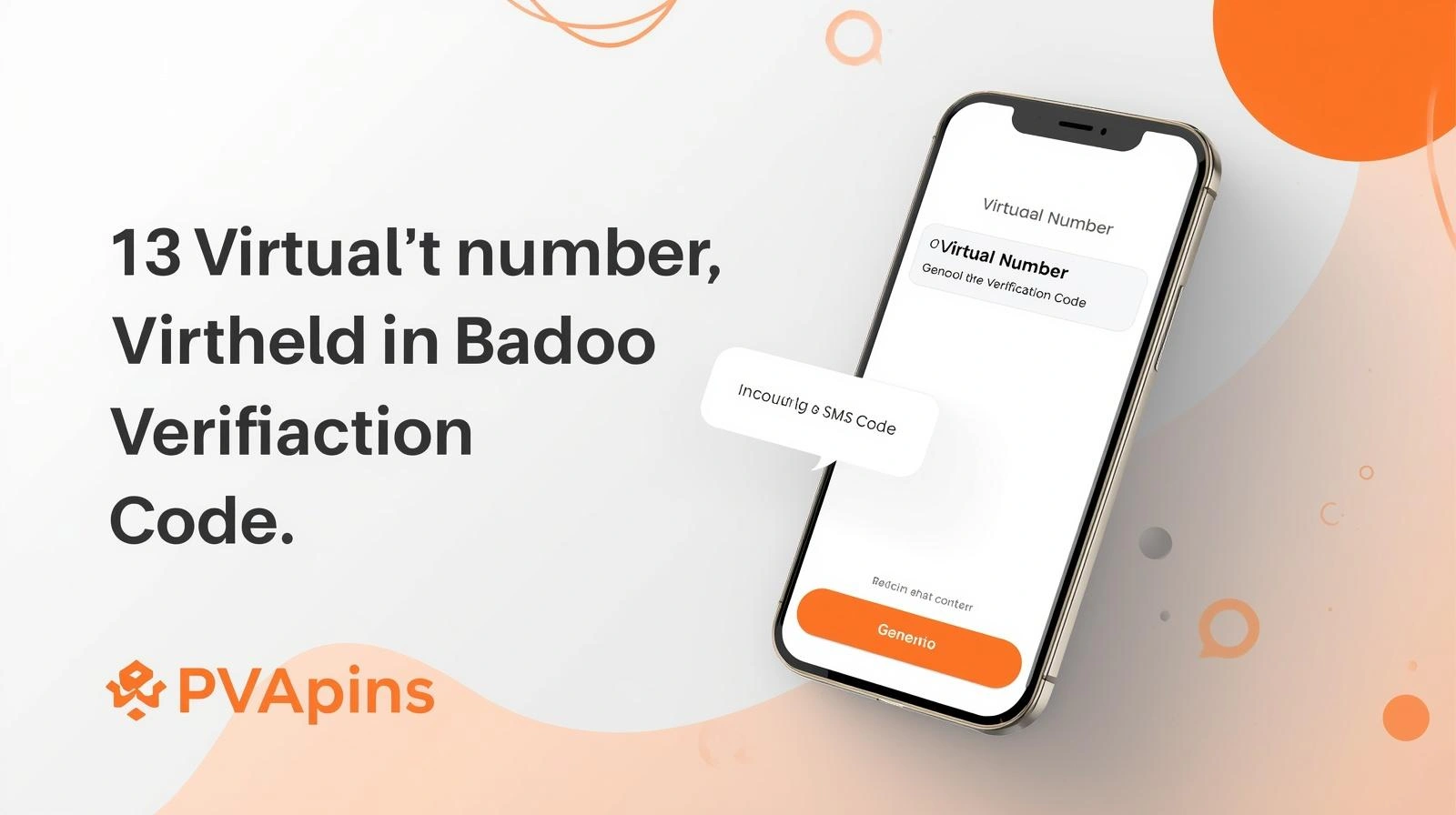 User waiting for Badoo verification code on smartphone screen