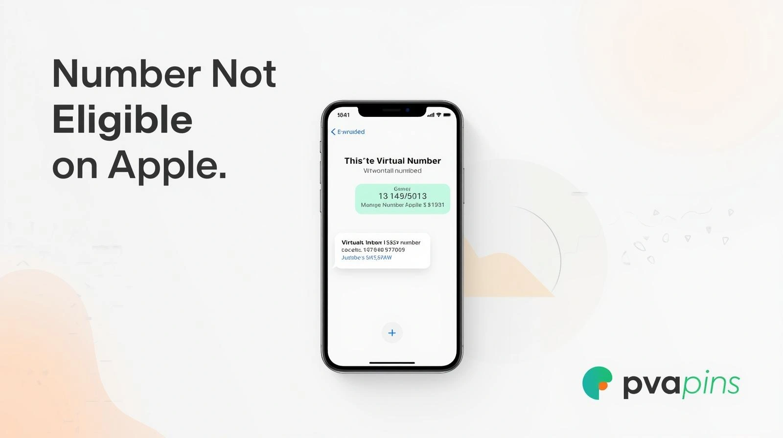 iPhone screen showing Apple ID phone number verification and eligibility issue