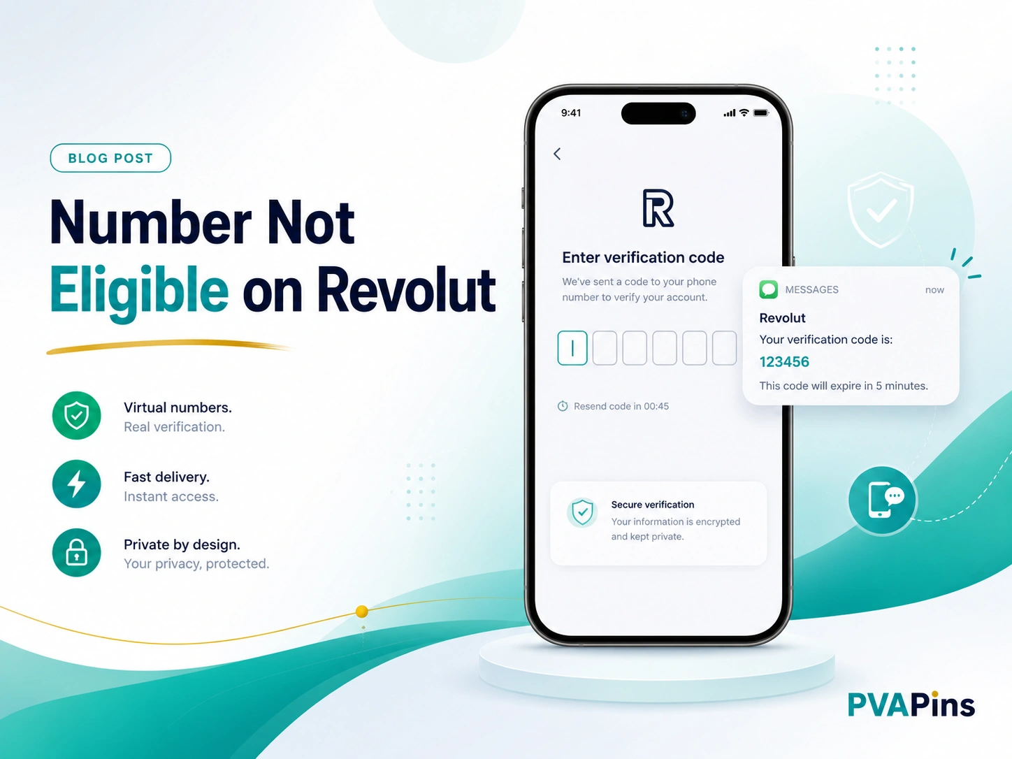 Modern banner showing Revolut number not eligible error with phone verification screen