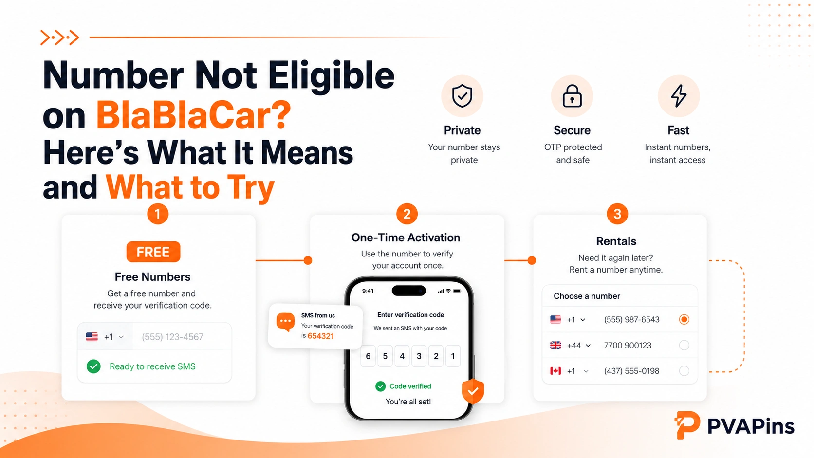 BlaBlaCar phone number not eligible error message on signup screen