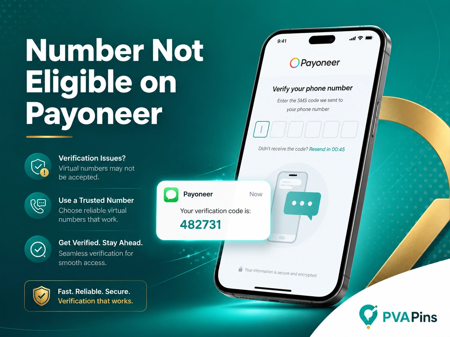Phone number rejected during Payoneer account verification process