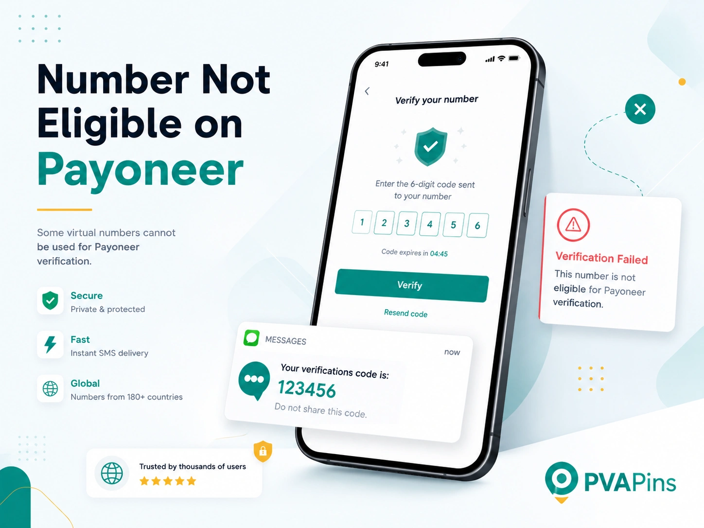 Number Not Eligible on Payoneer