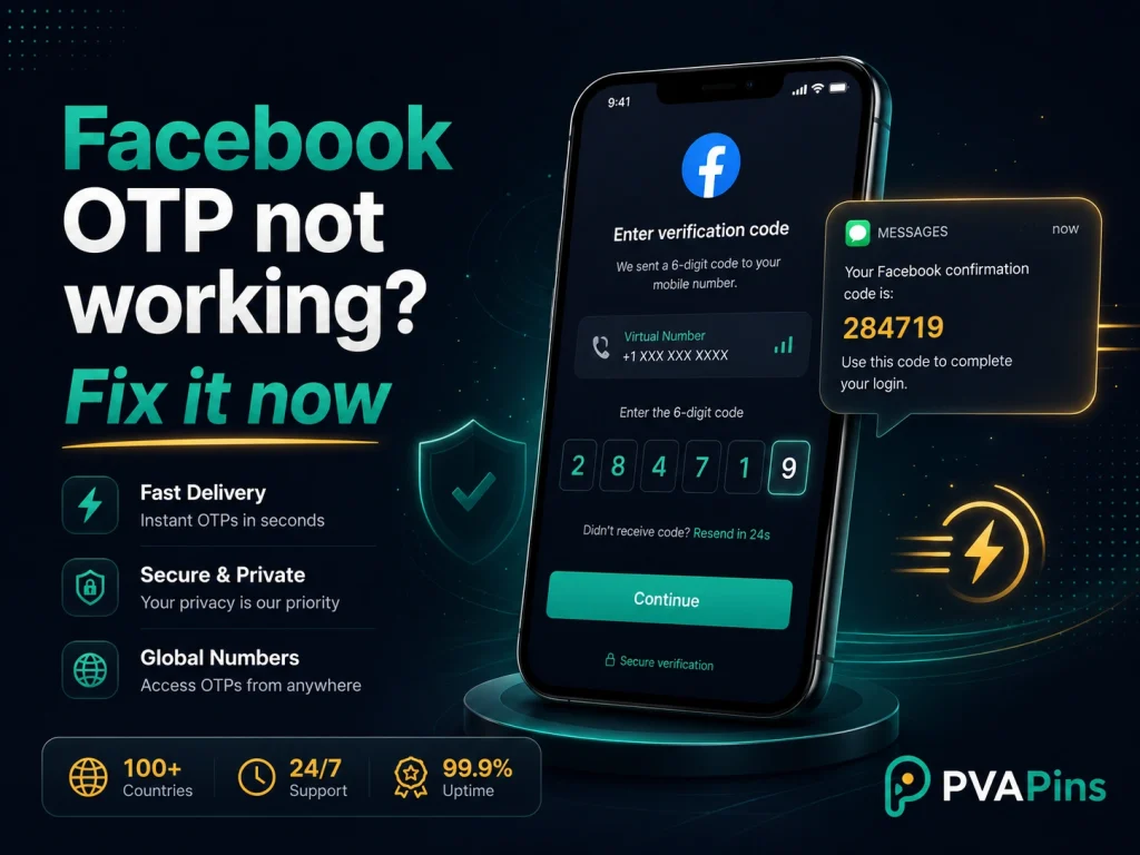 Facebook OTP not working