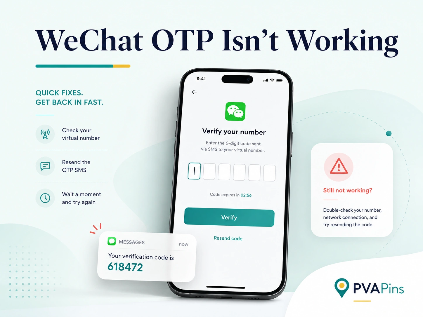 WeChat OTP Isn't Working
