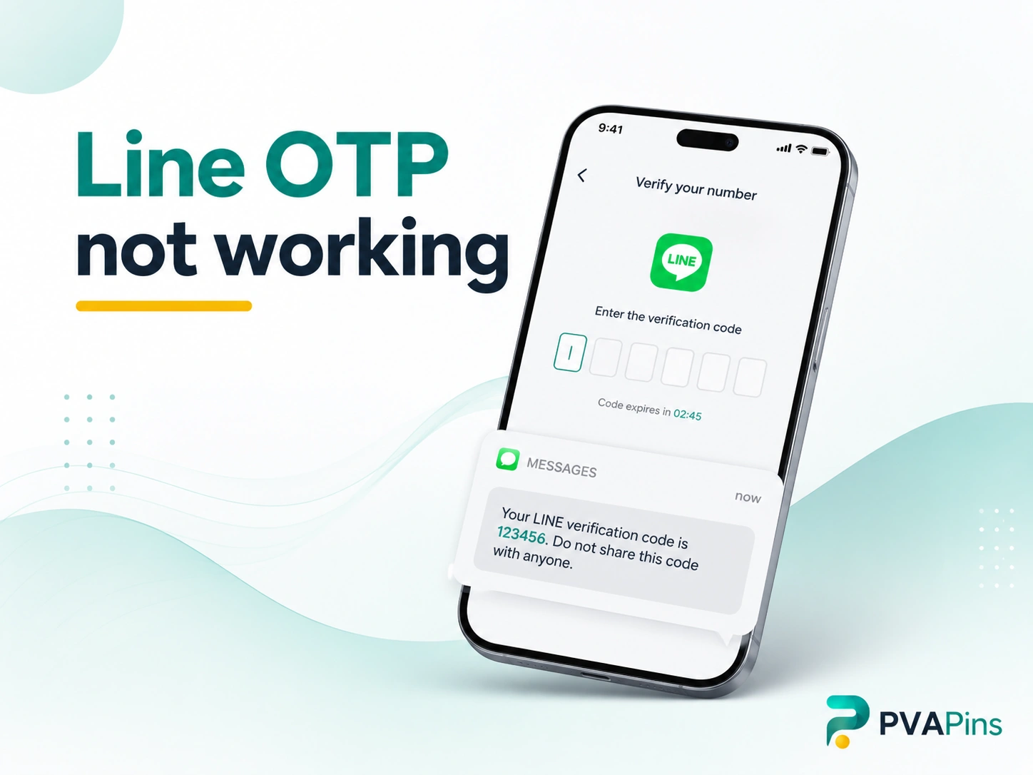 Line OTP not working