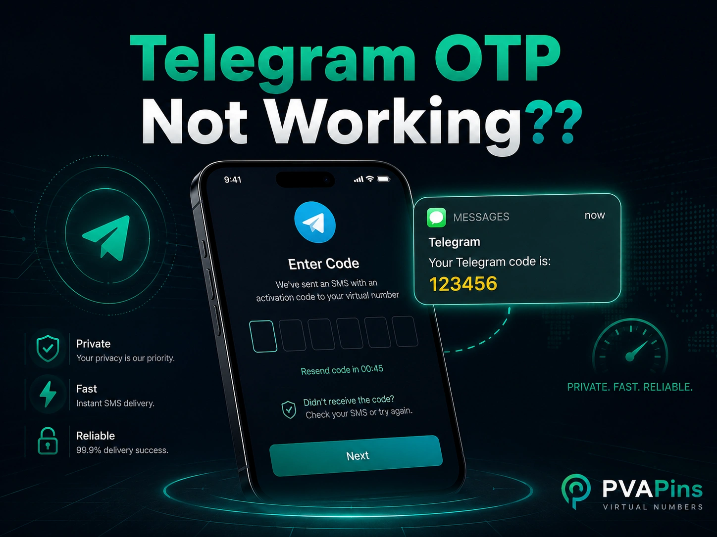 Telegram OTP Not Working