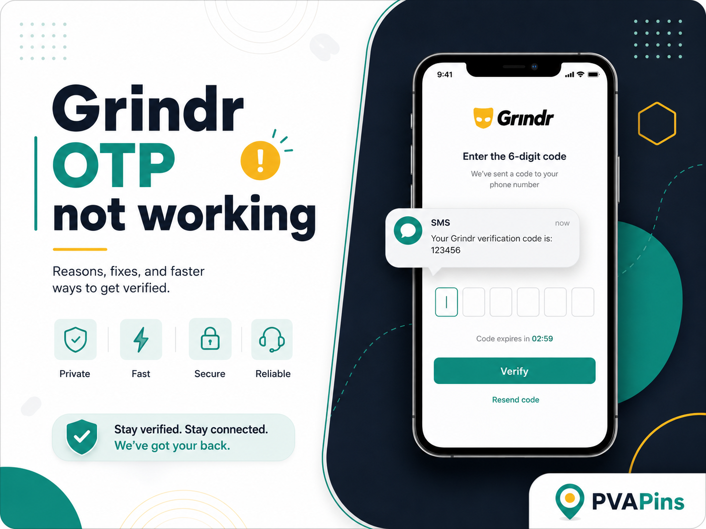 Grindr OTP not working