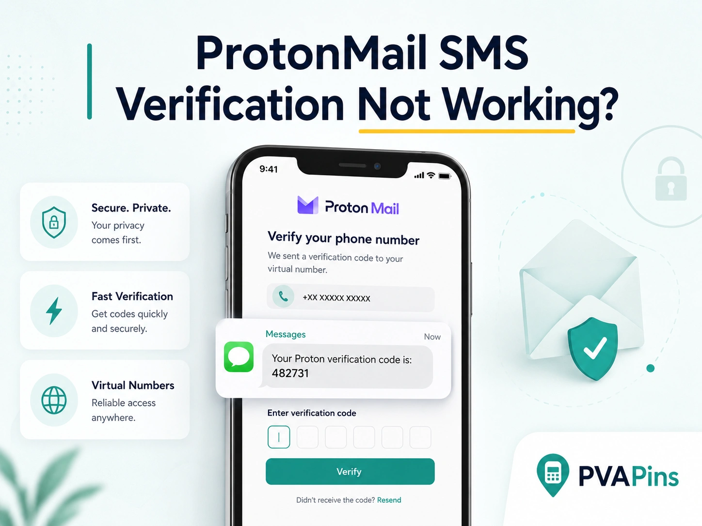 User troubleshooting ProtonMail verification code issues on a mobile phone and laptop.