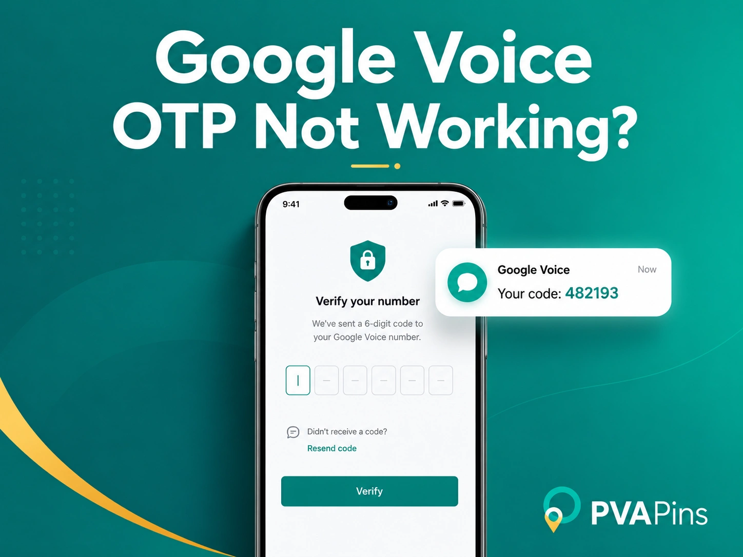 Google Voice OTP Not Working